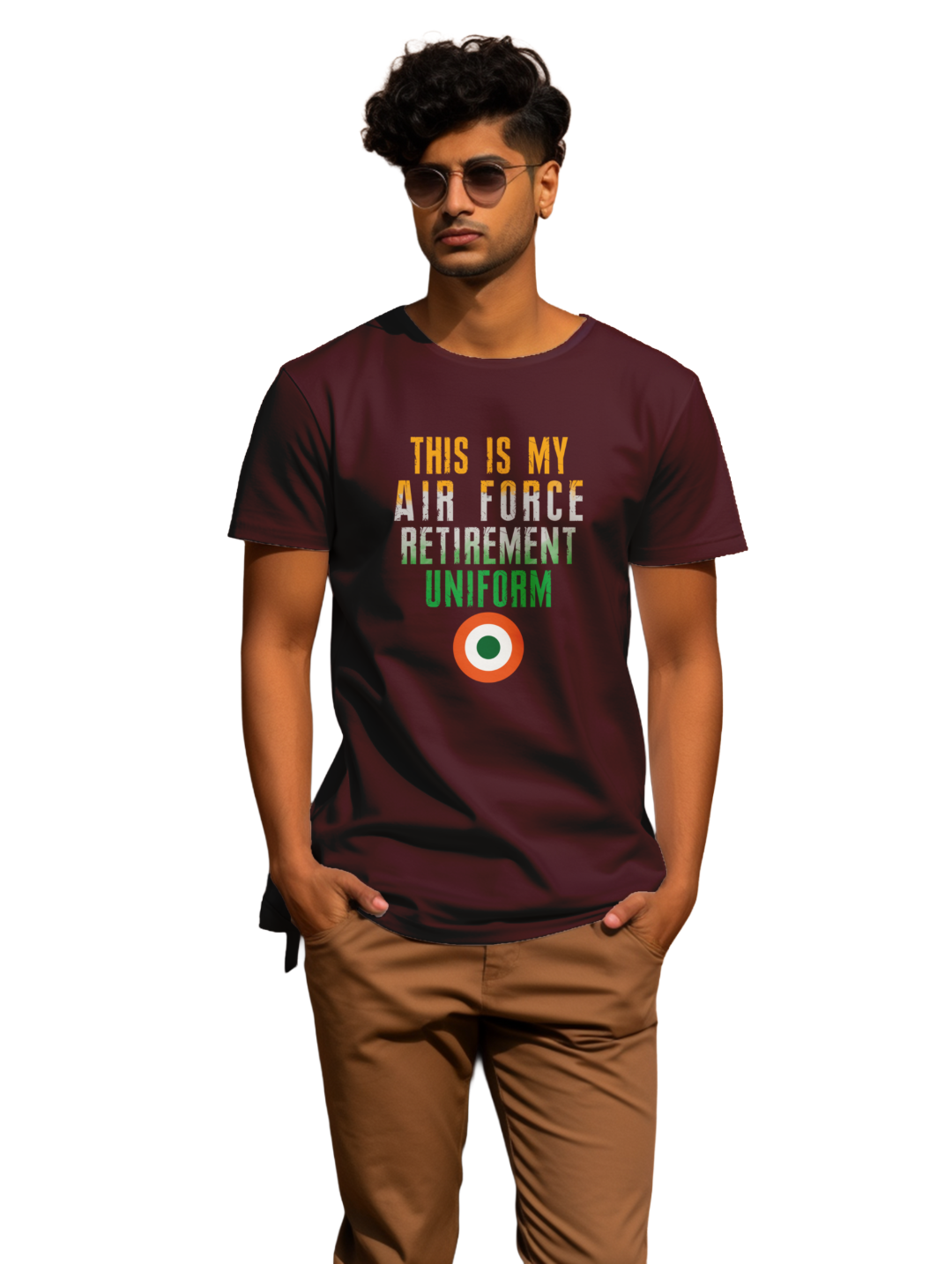 Men's This is my airforce retirement uniform T-shirt