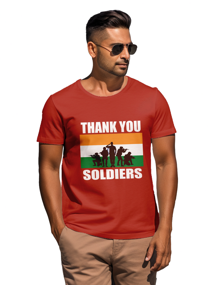 Mens Thank You Soldiers t-shirt