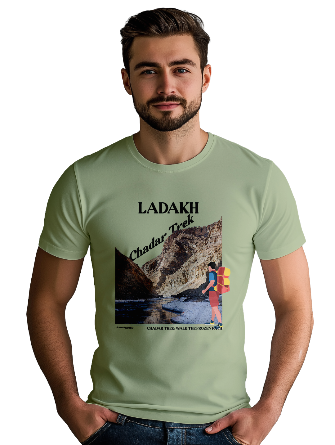 Men's  chadar lake- ladakhy T-Shirt