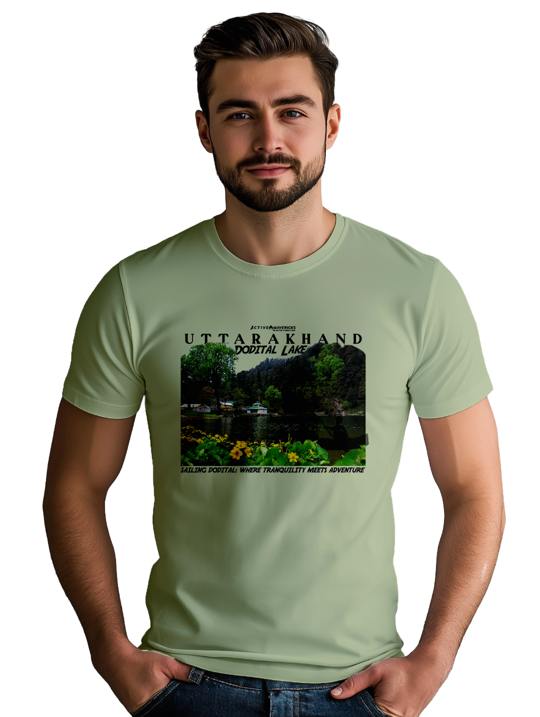 Men's DODITAL LAKE : UTTARAKHAND T-Shirt