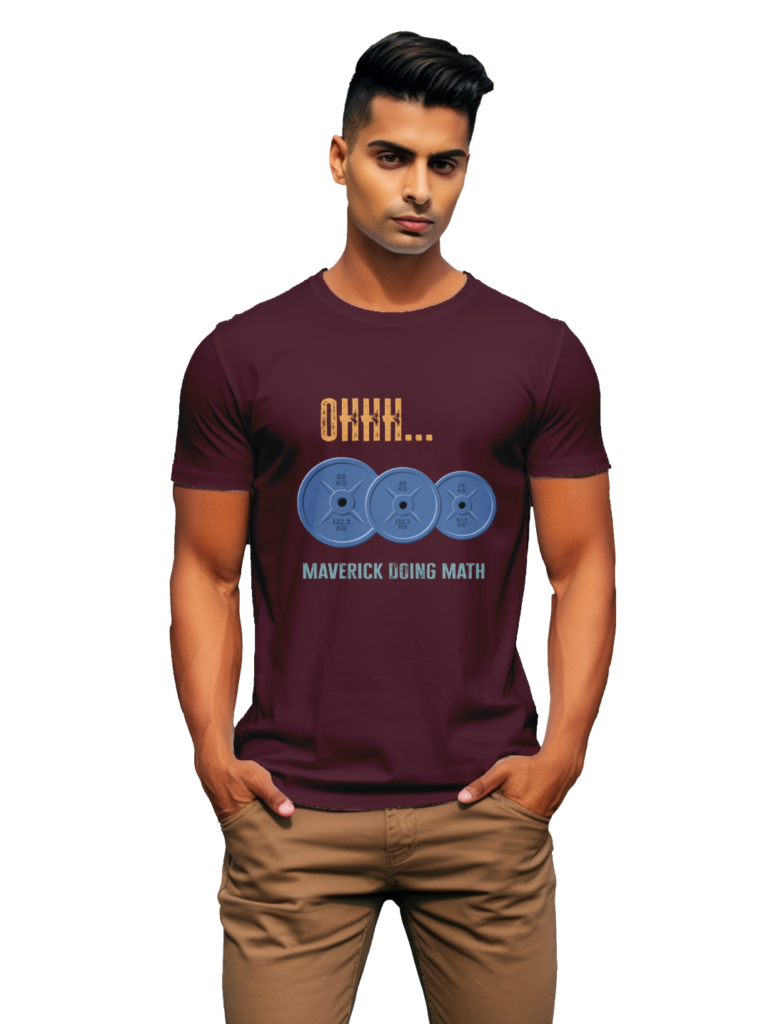 Mens  OHH Maverick doing math T-Shirt