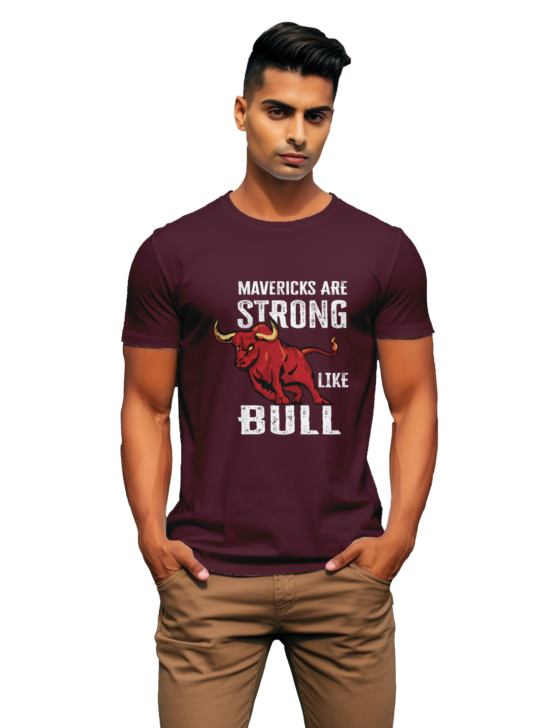 Mens Maverick are Strong like Bull T-Shirt