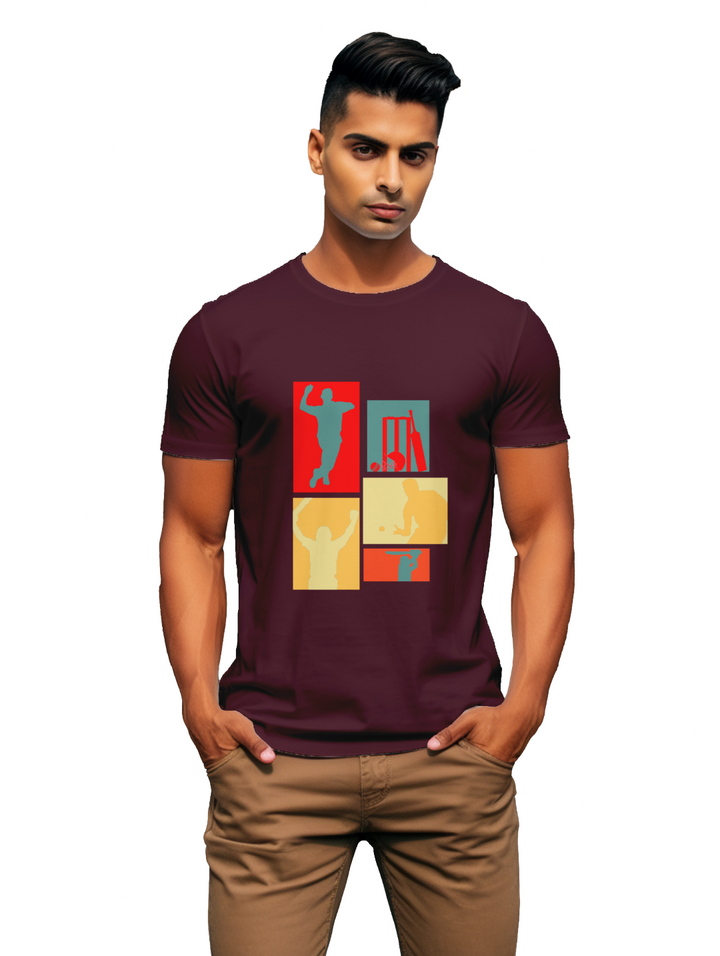Cricket Collage Men's T-shirt