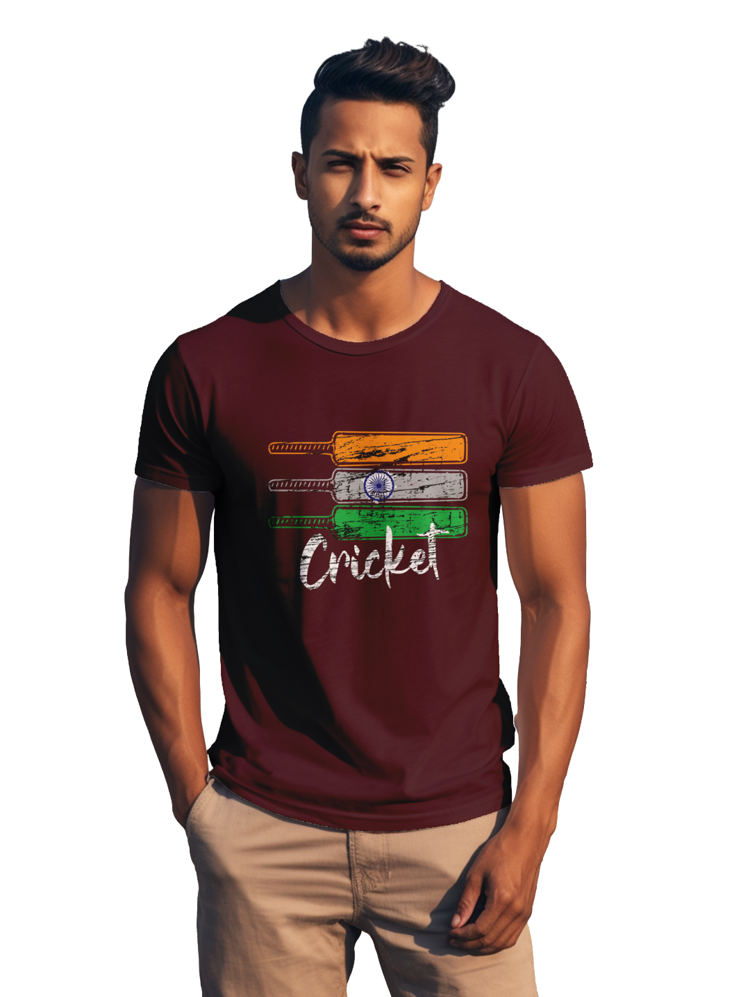 Mens Cricket_Mode On T-shirt