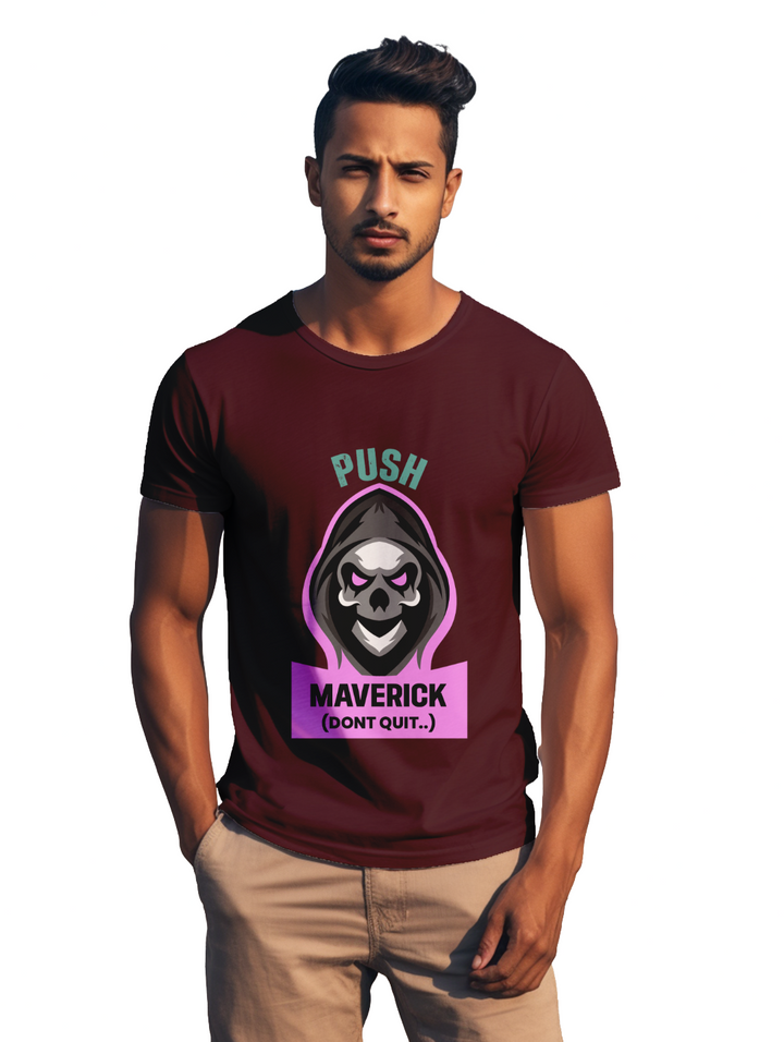 Mens Push Maverick Dont Quit T-Shirt