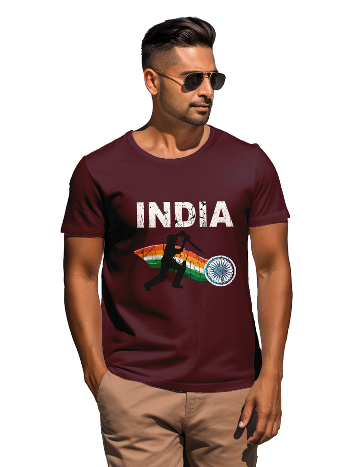 Cricket Crest: Where Passion Meets Style Men's T-shirt