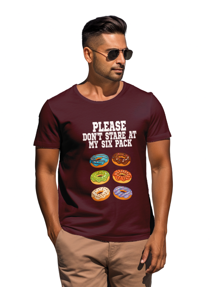 mens  Please Don't Stare at my Six Packs T-Shirt