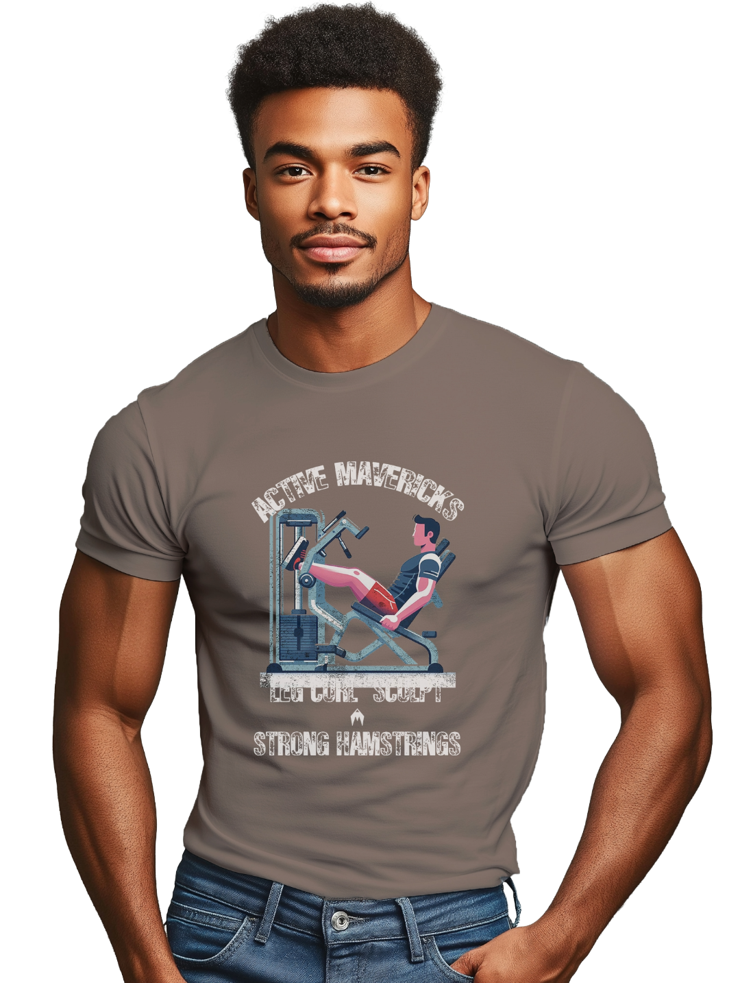 Mens LEG CURL SCULPT T-Shirt