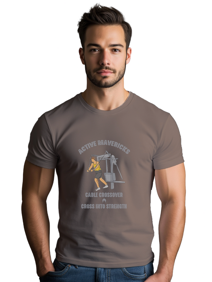 Mens CABLE CROSSOVER T-Shirt