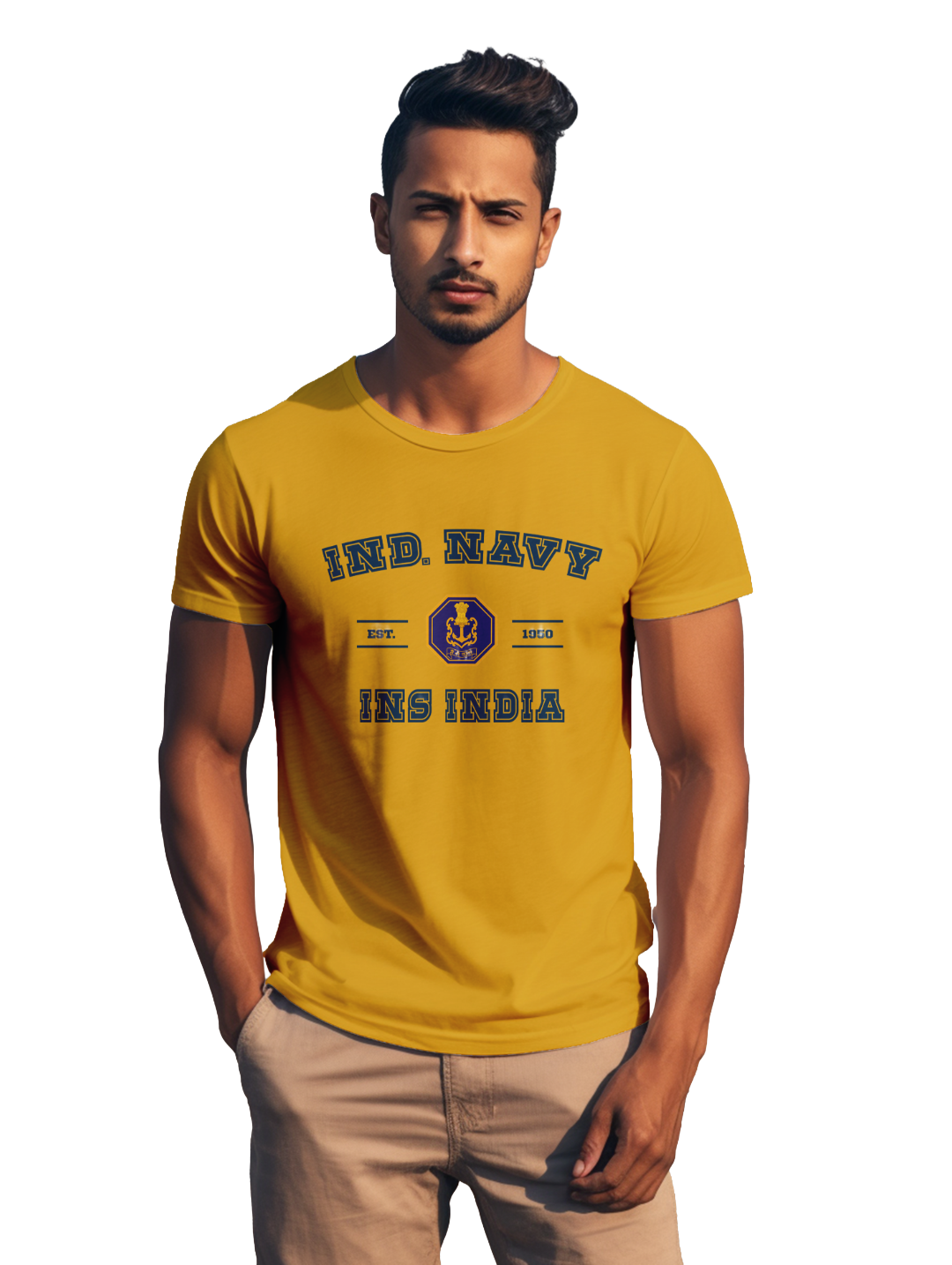 Men's Ind. Navy INS India T-Shirt