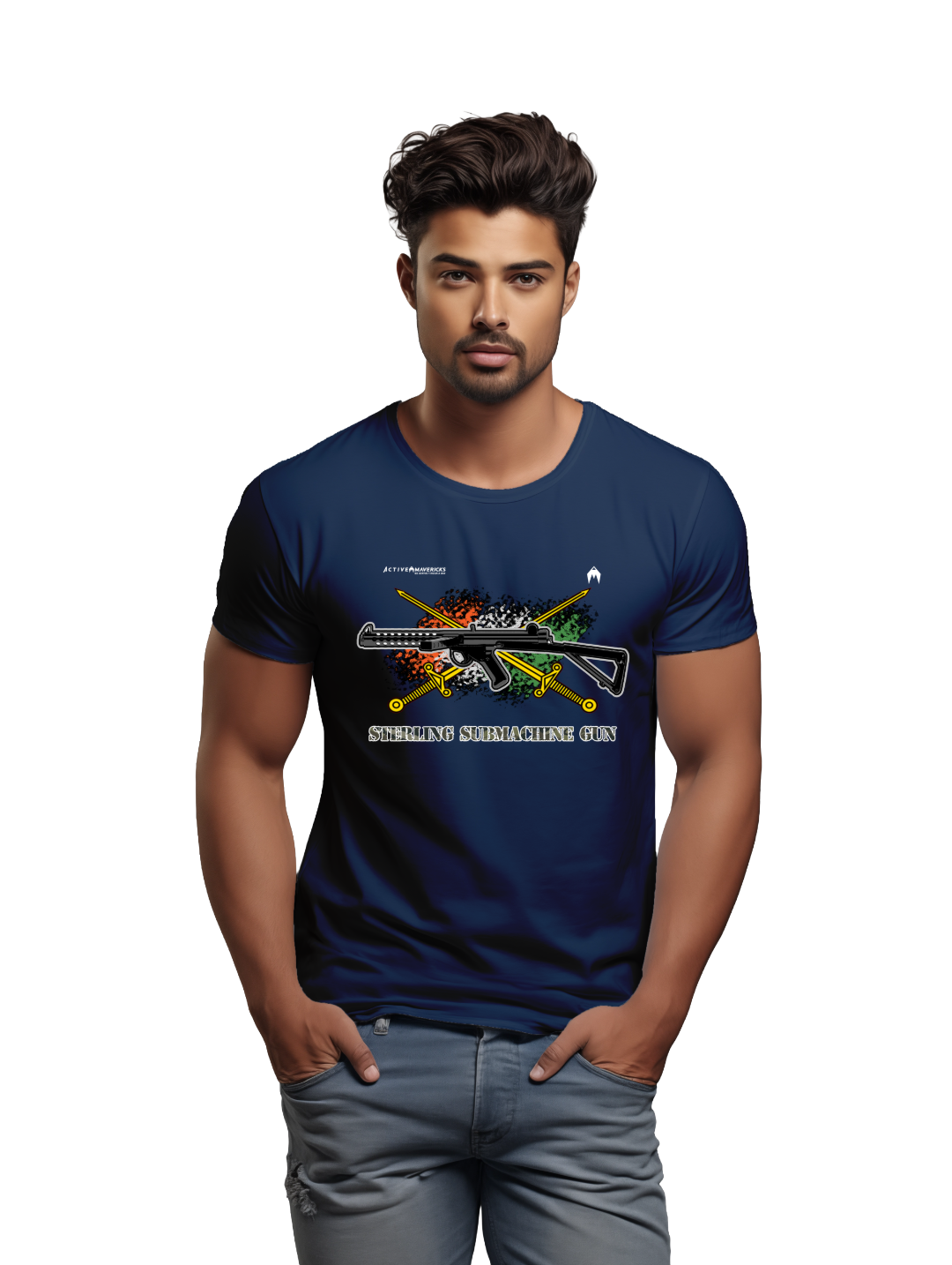 Men's STERLING SUBMACHINE GUN T-Shirt