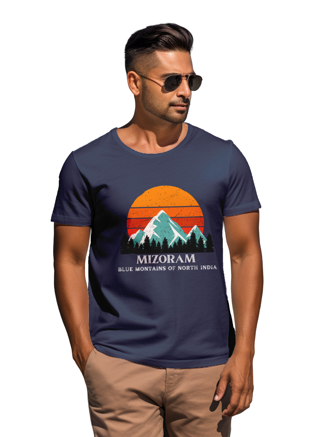 Men's  Mizoram Blue Mountains T-Shirt