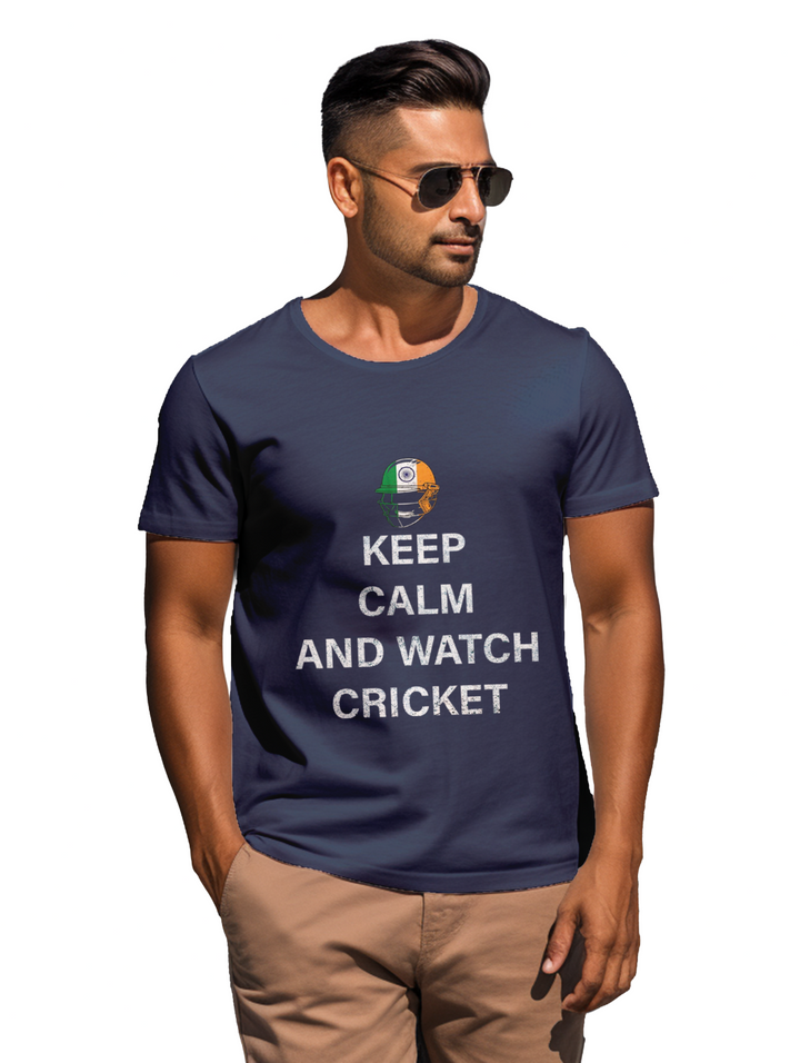 Men's Keep calm and watch cricket T-shirt