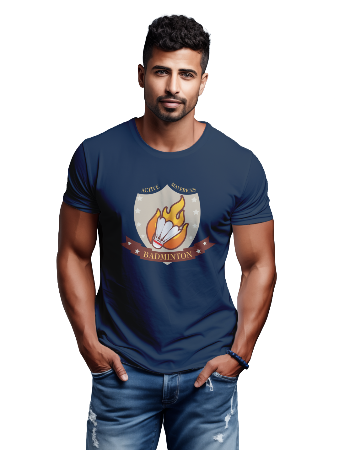 Men's ACTIVE MAVERICKS BADMINTON T-Shirt