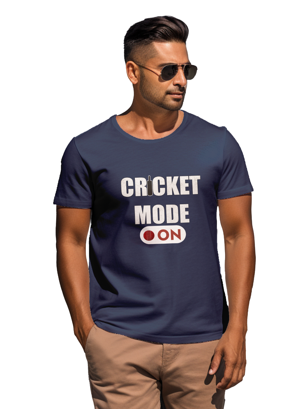 Mens Cricket Mode On T-shirt