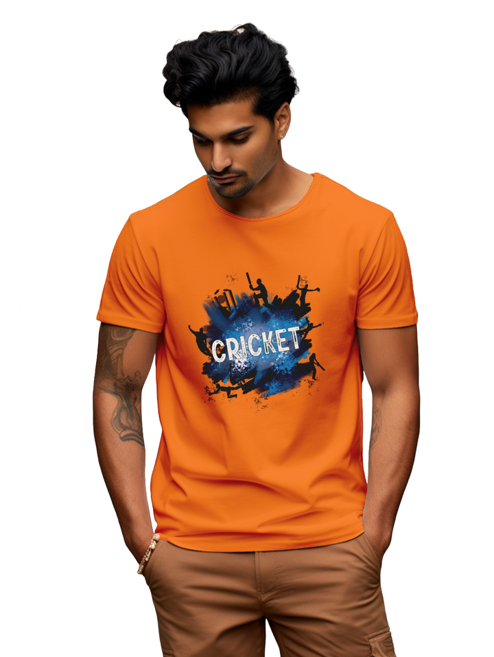 Mens Cricket__Mode On T-shirt
