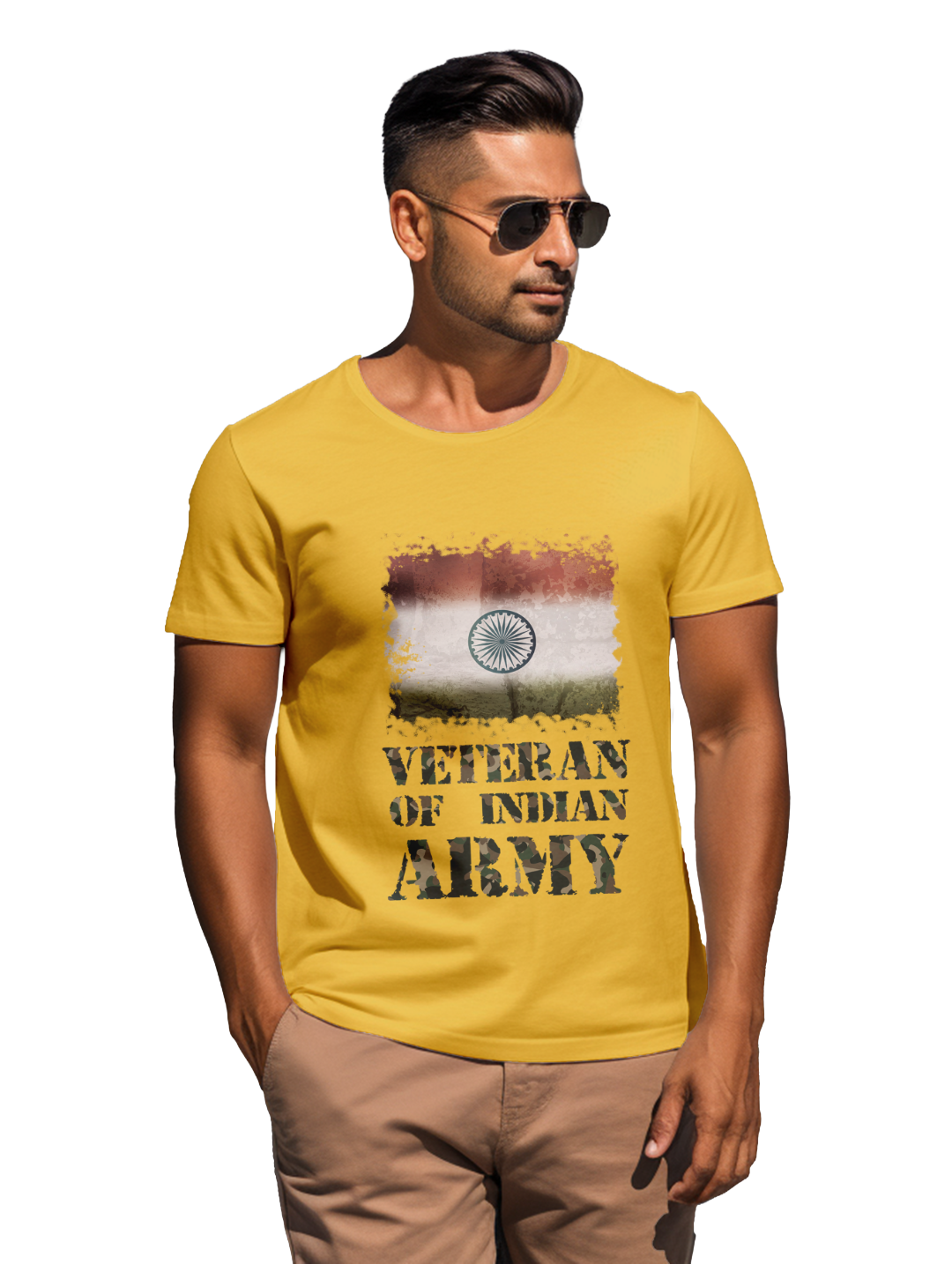 mens Veteran of Indian Army t-shirt