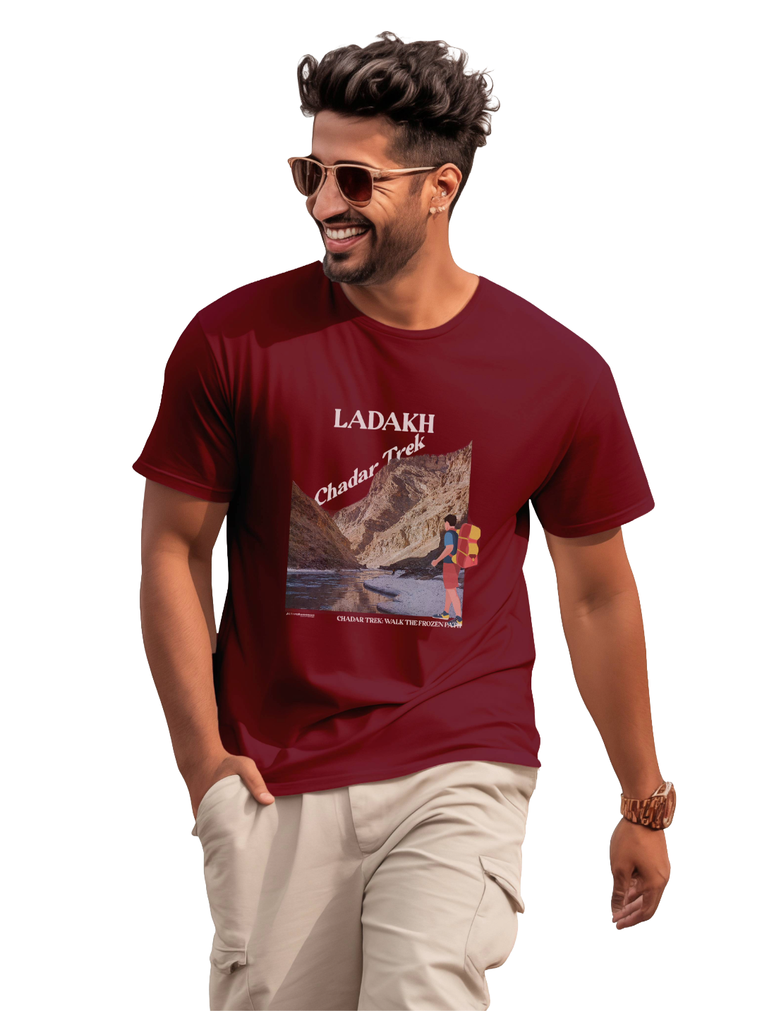 Men's  chadar lake- ladakhy T-Shirt