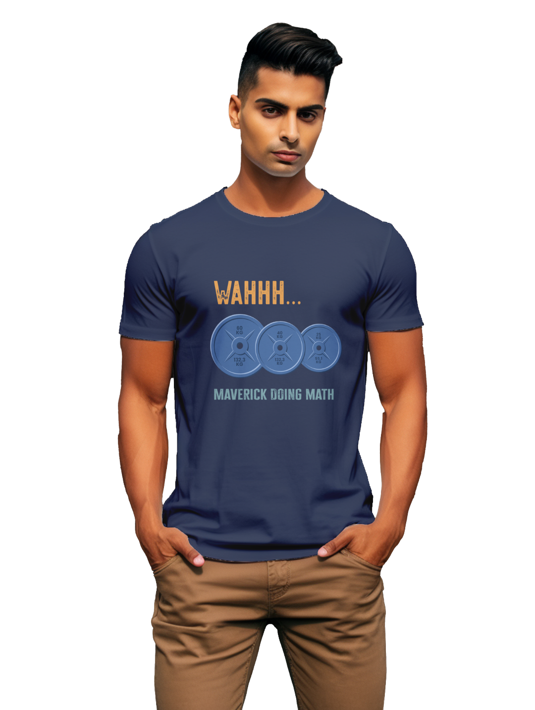 Mens Wahh Maverick doing math  T-Shirt