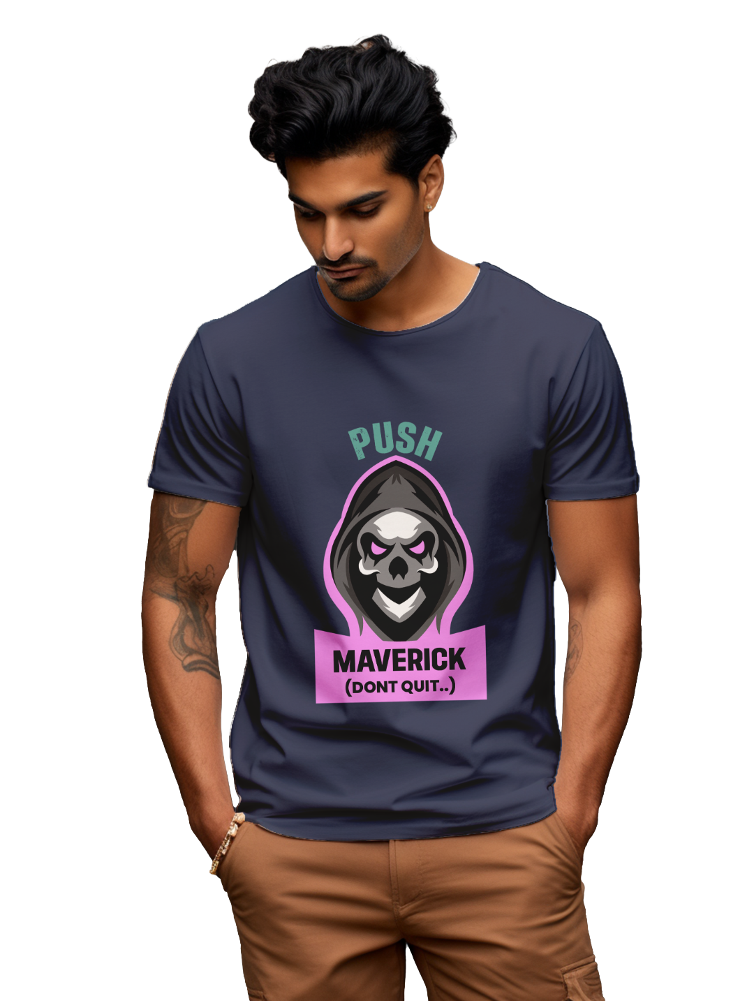 Mens Push Maverick Dont Quit T-Shirt