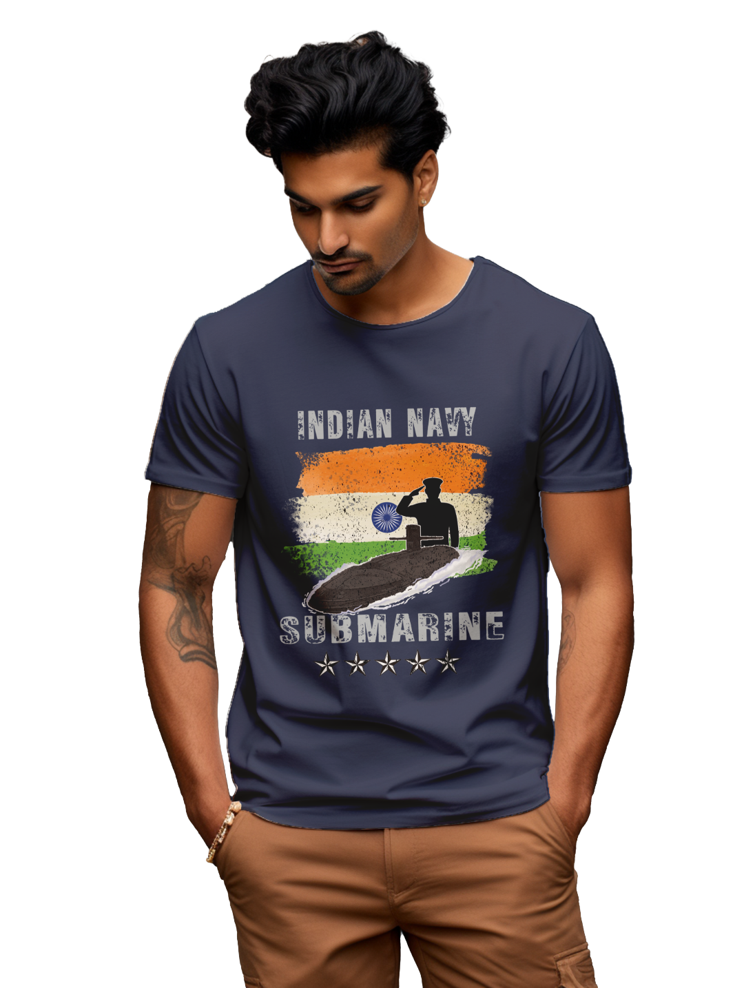 Men's INDIAN NAVY SUBMARINE T-Shirt