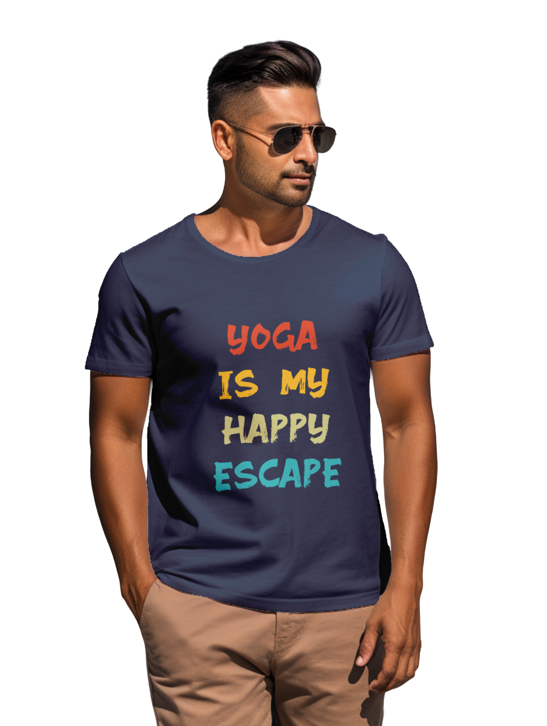 Men's  Yoga is my happy escape t-shirt
