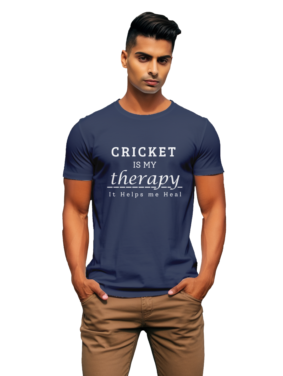 Men's Cricket is my Theraphy T-shirt