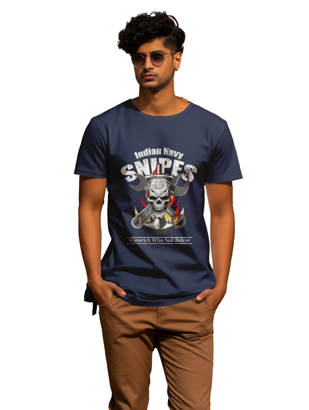 Men's Indian Navy Snipes T-Shirt