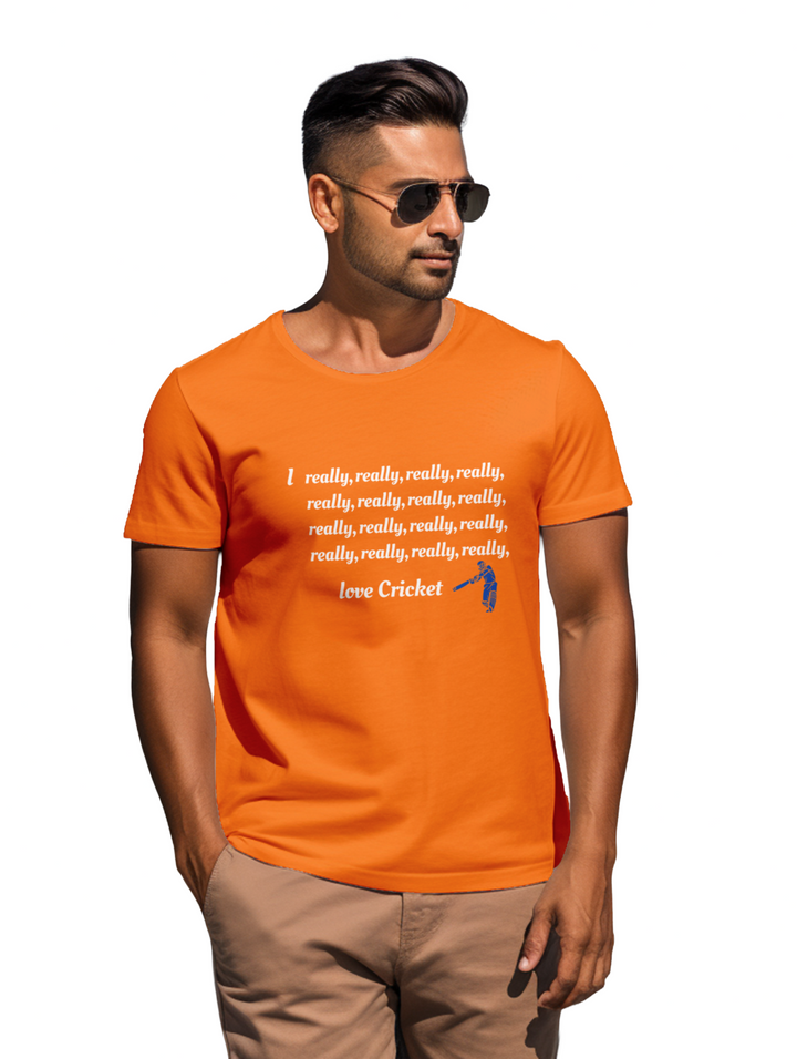 Men's really love cricket T-shirt