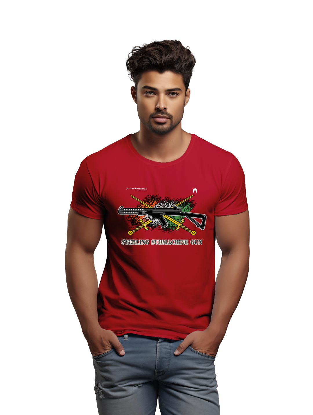 Men's STERLING SUBMACHINE GUN T-Shirt