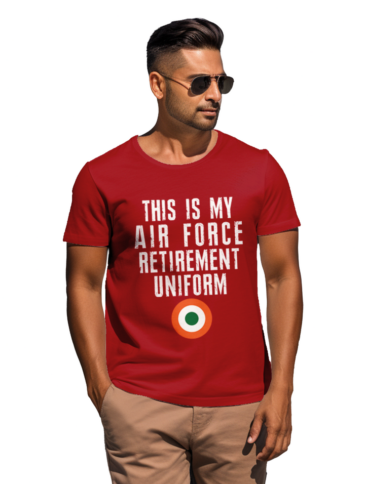 Men's This is my airforce retirement uniform T-Shirt