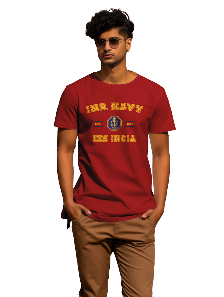 Men's Ind. Navy INS India T-Shirt