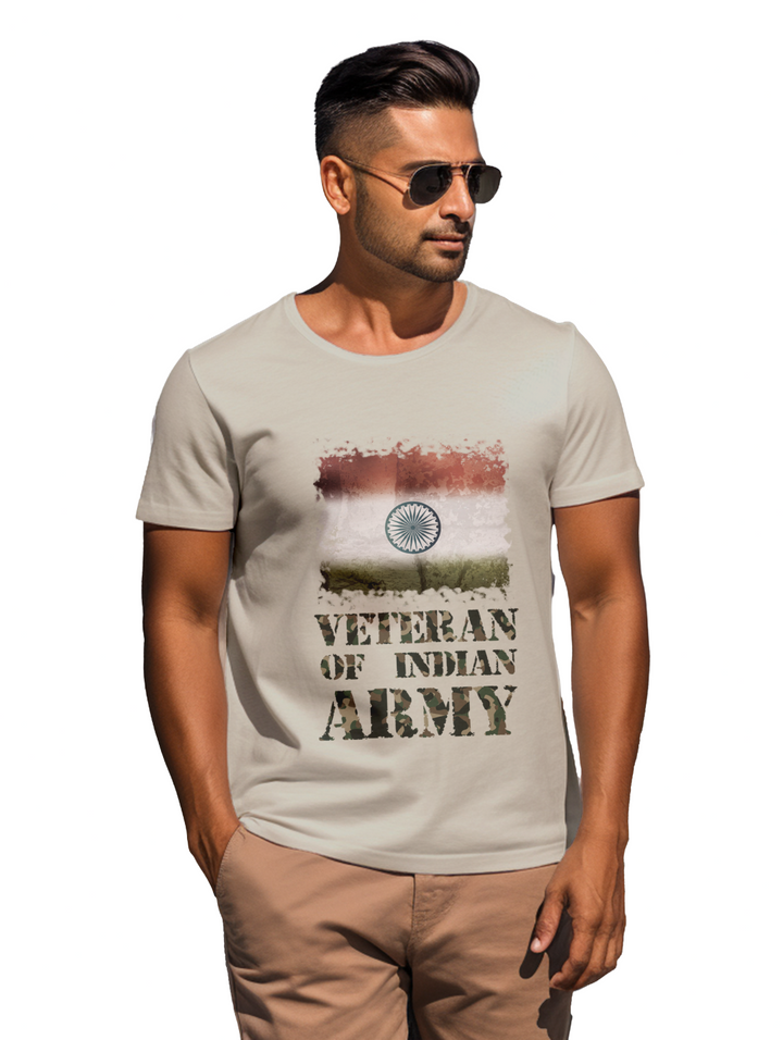 mens Veteran of Indian Army t-shirt