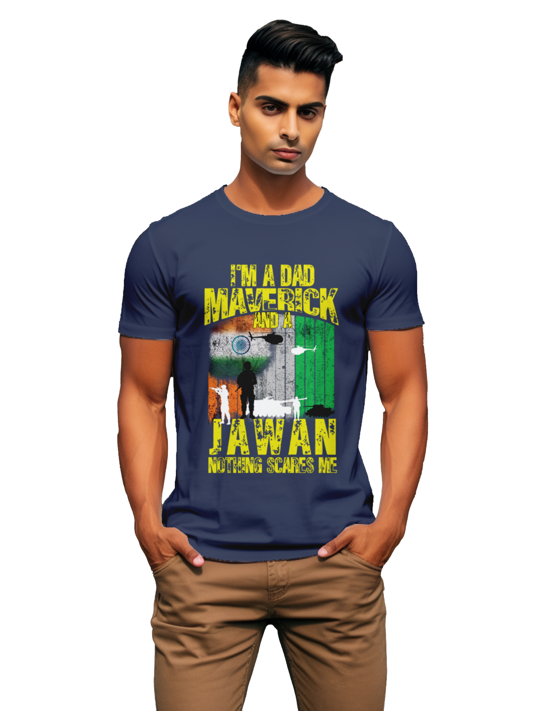 Men's Im a Dad Maverick and Jawan T-shirt