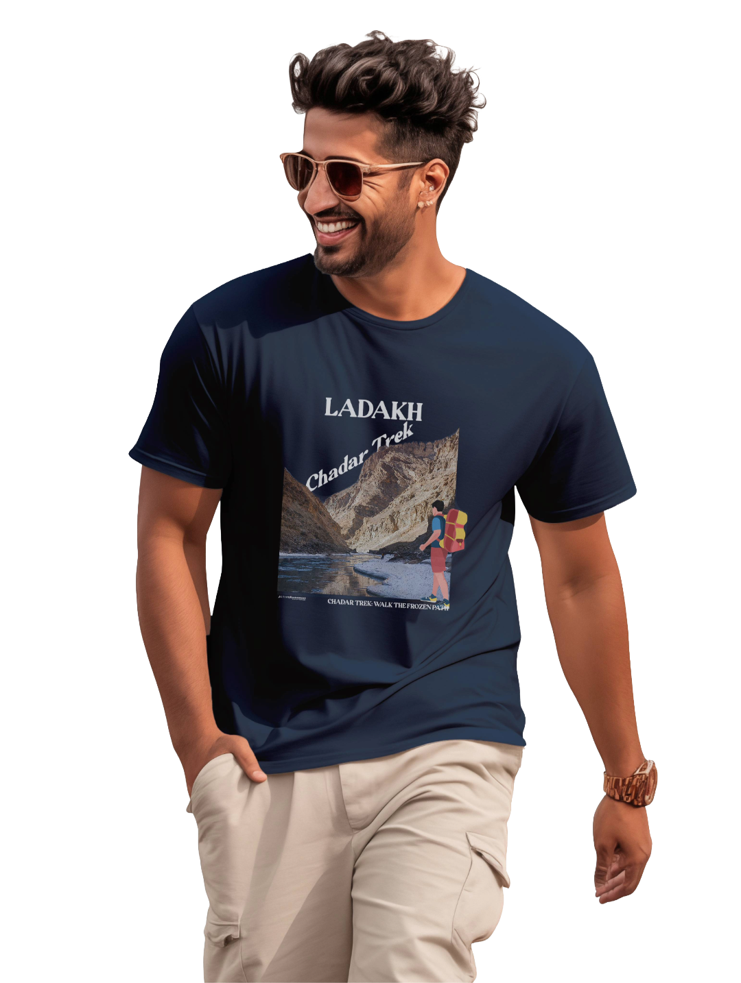 Men's  chadar lake- ladakhy T-Shirt