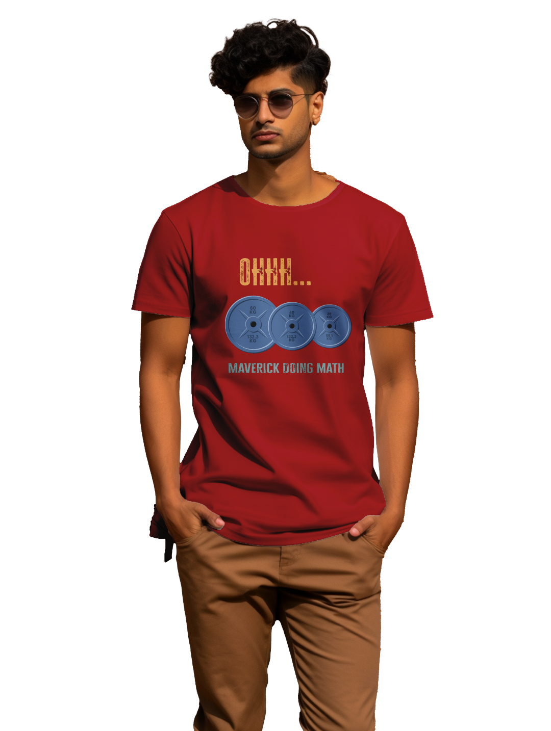 Mens  OHH Maverick doing math T-Shirt