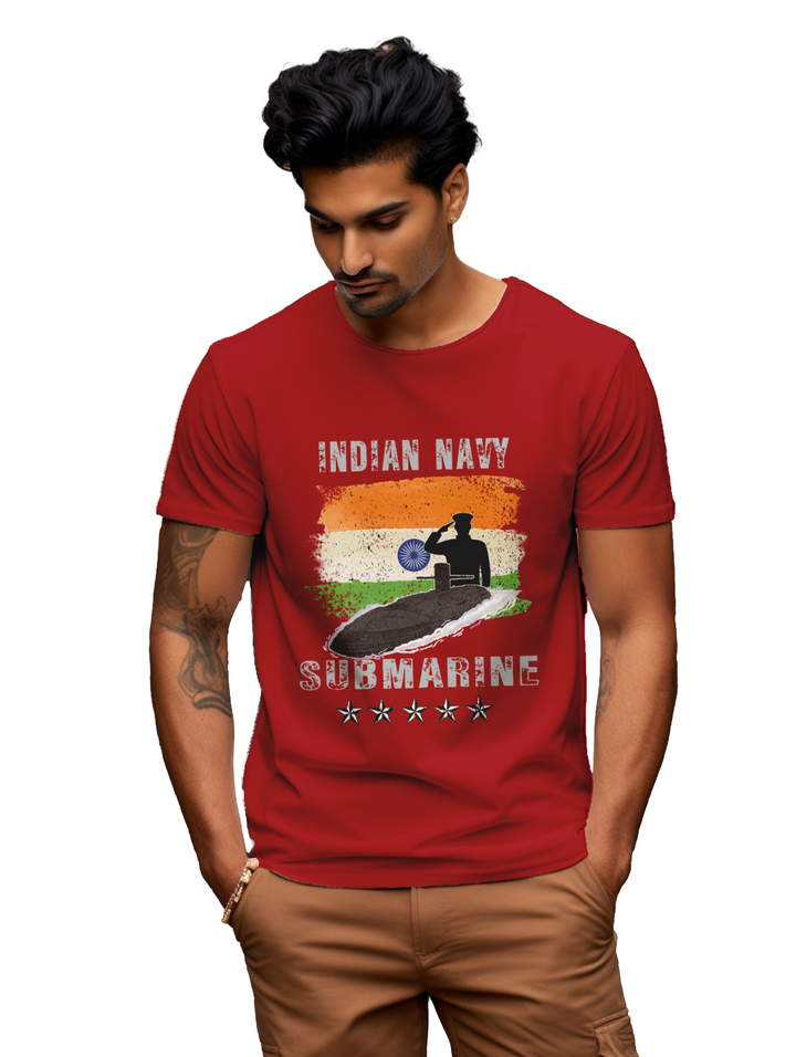 Men's INDIAN NAVY SUBMARINE T-Shirt