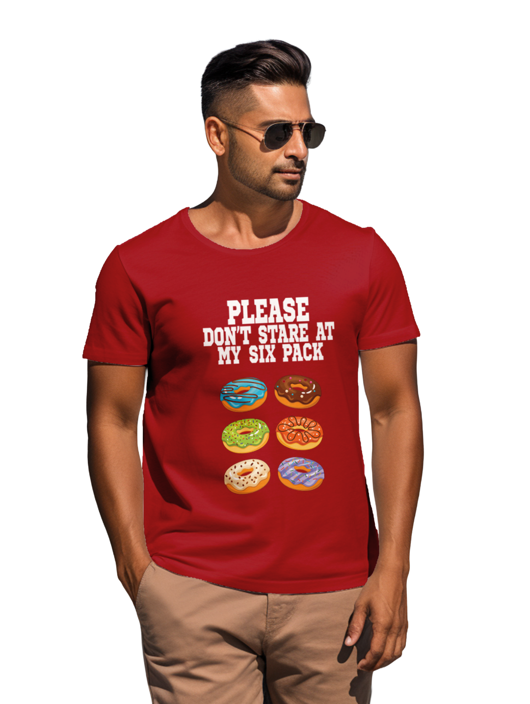 mens  Please Don't Stare at my Six Packs T-Shirt
