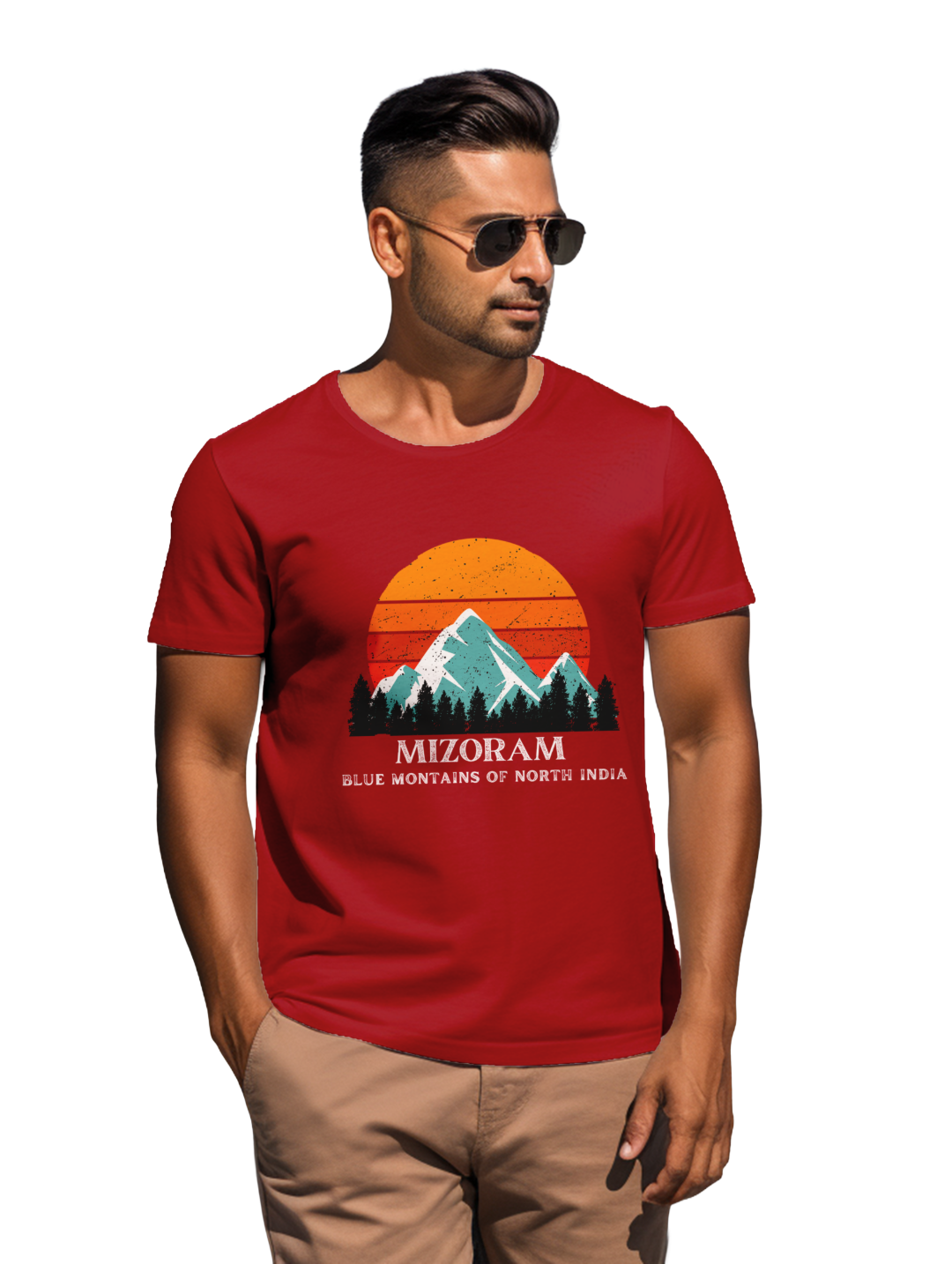 Men's  Mizoram Blue Mountains T-Shirt