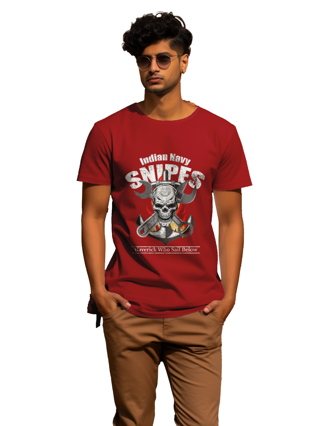 Men's Indian Navy Snipes T-Shirt