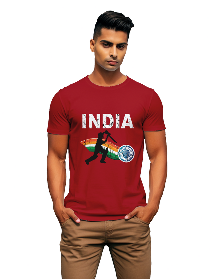 Cricket Crest: Where Passion Meets Style Men's T-shirt
