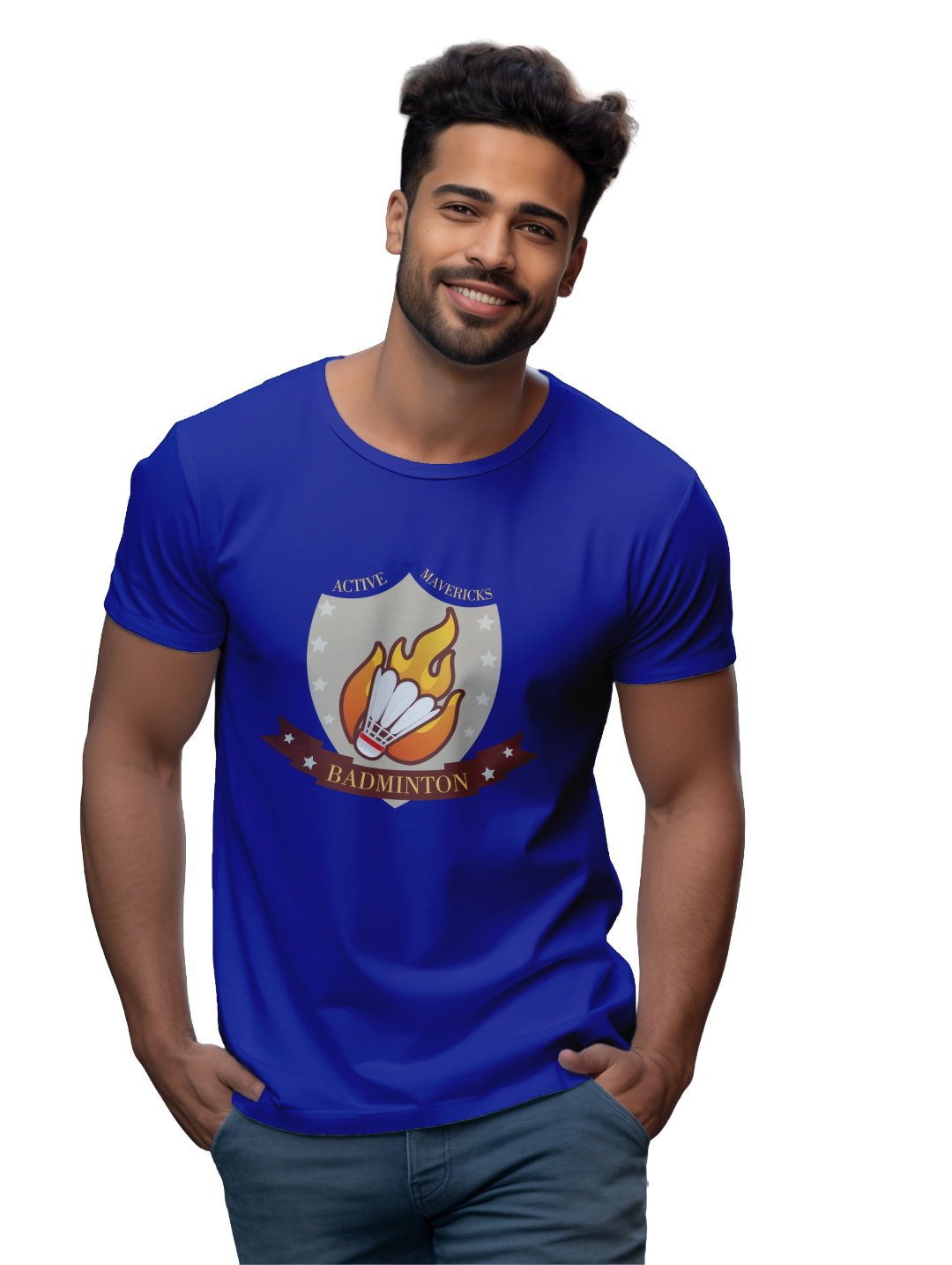 Men's ACTIVE MAVERICKS BADMINTON T-Shirt