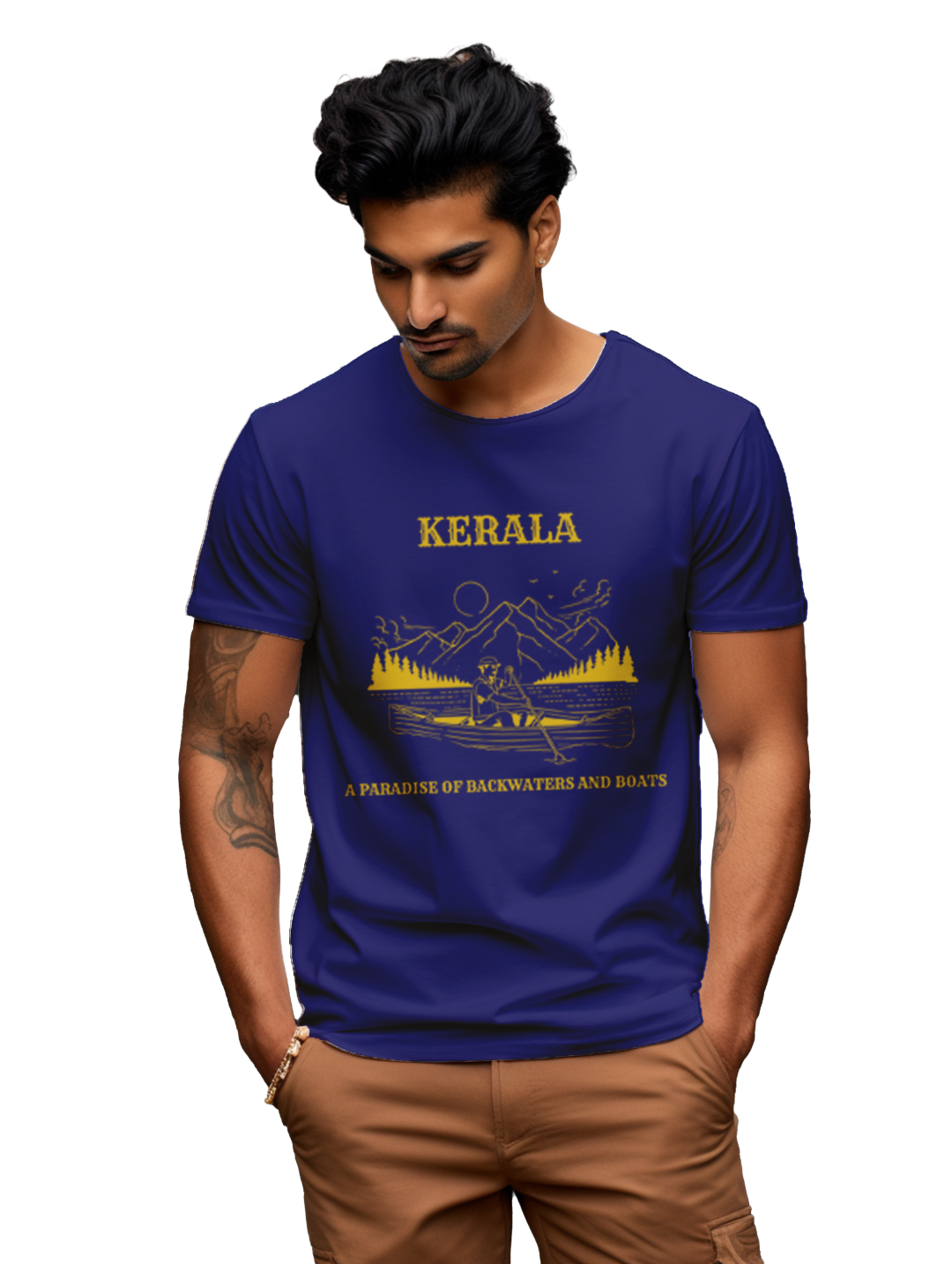Mens  Kerala Blackwater and Boats T-Shirt