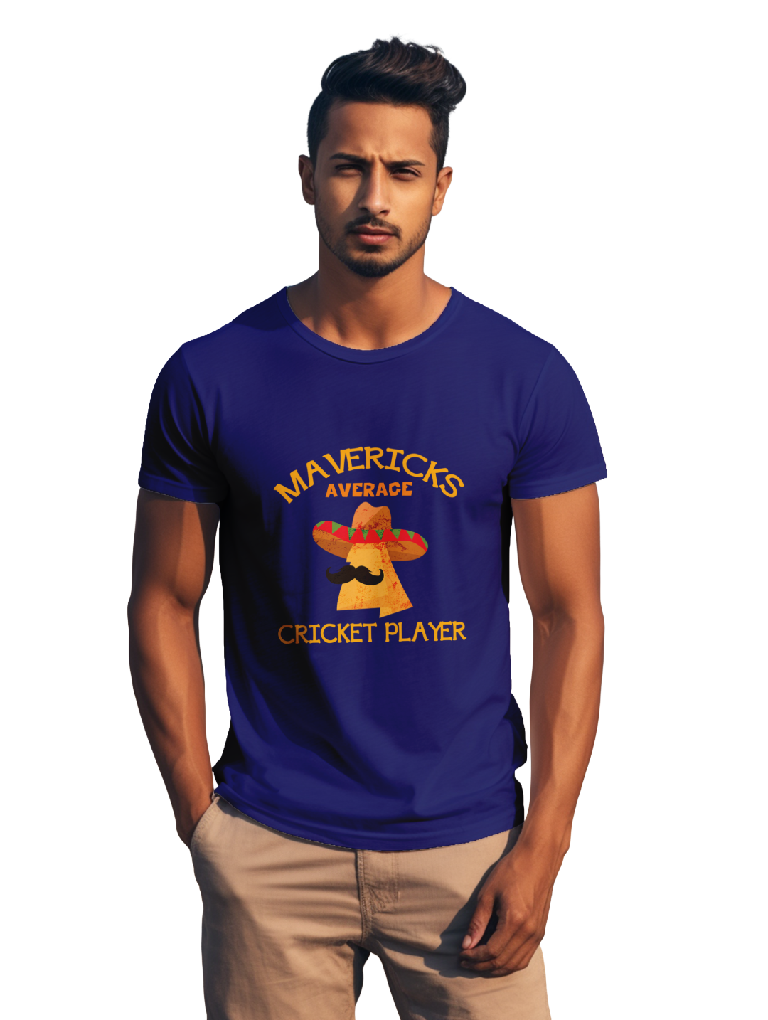 Men's Mavericks average cricket player T-shirt