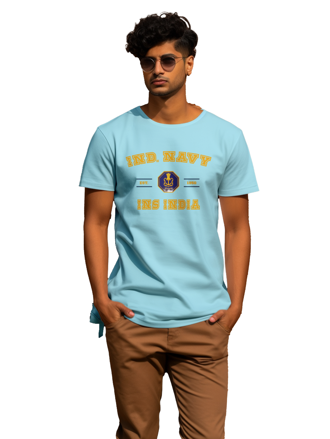 Men's Ind. Navy INS India T-Shirt