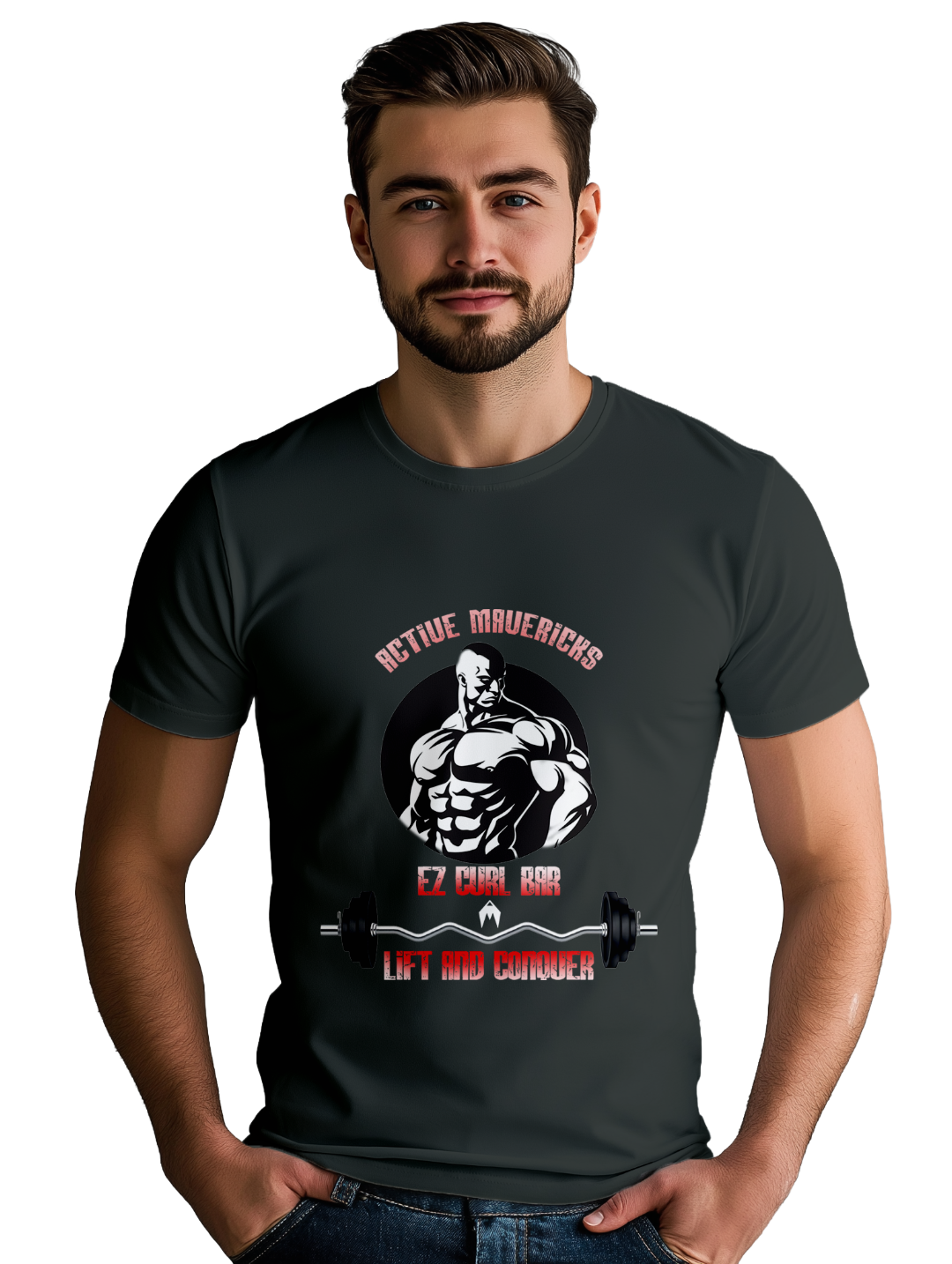 Mens CURL BAR T-Shirt