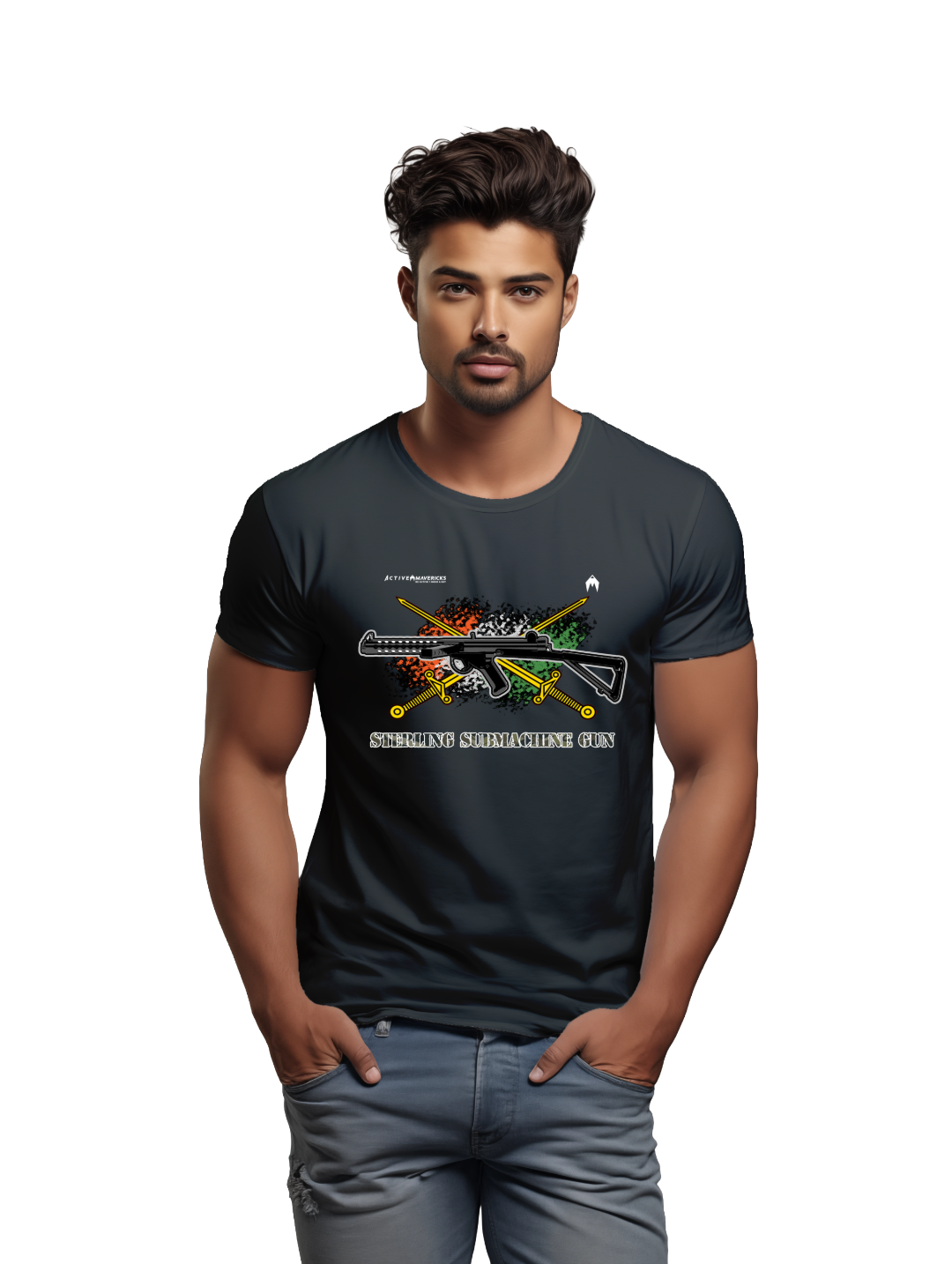 Men's STERLING SUBMACHINE GUN T-Shirt