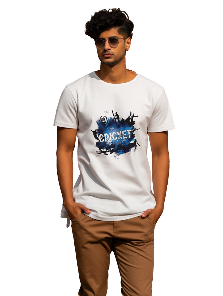 Mens Cricket__Mode On T-shirt