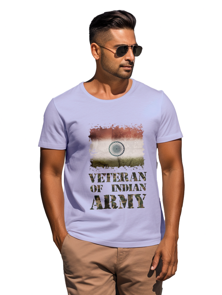 mens Veteran of Indian Army t-shirt