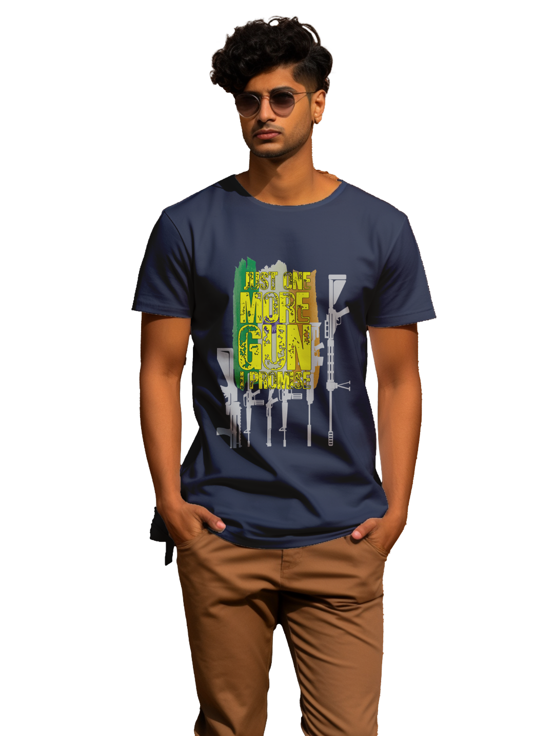 Mens Just one more gun I promise t-shirt